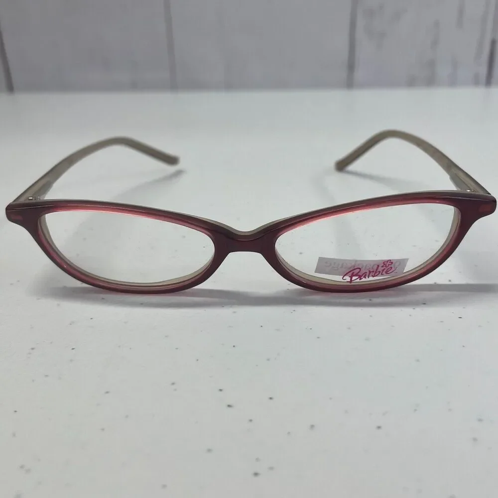 Barbie B505 Girls Kids Eyeglasses Frames Coral Oval 45-15-120
